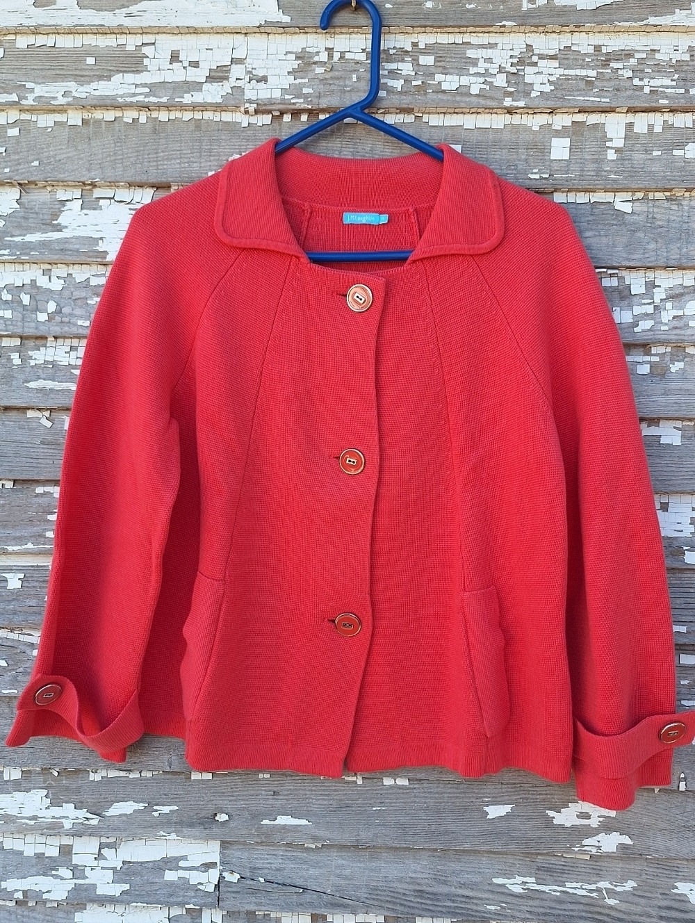 J Mclaughlin Peacoat-Style Sweater Jacket Size Medium